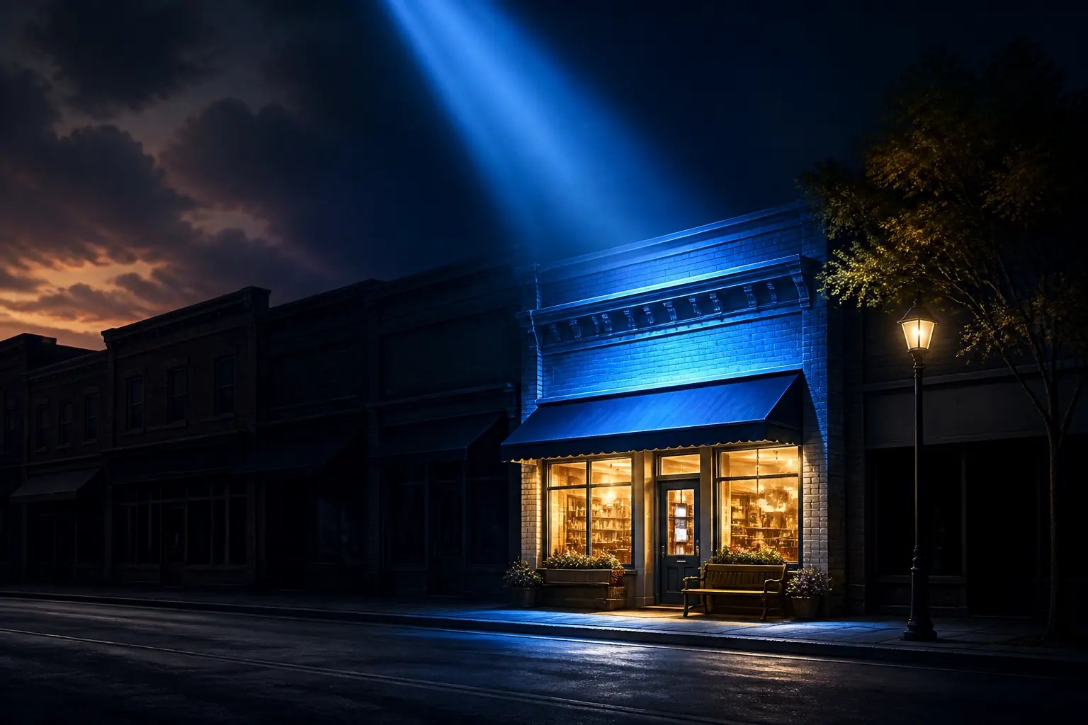 local business storefront under AI spotlight main street Craig Pretzinger
